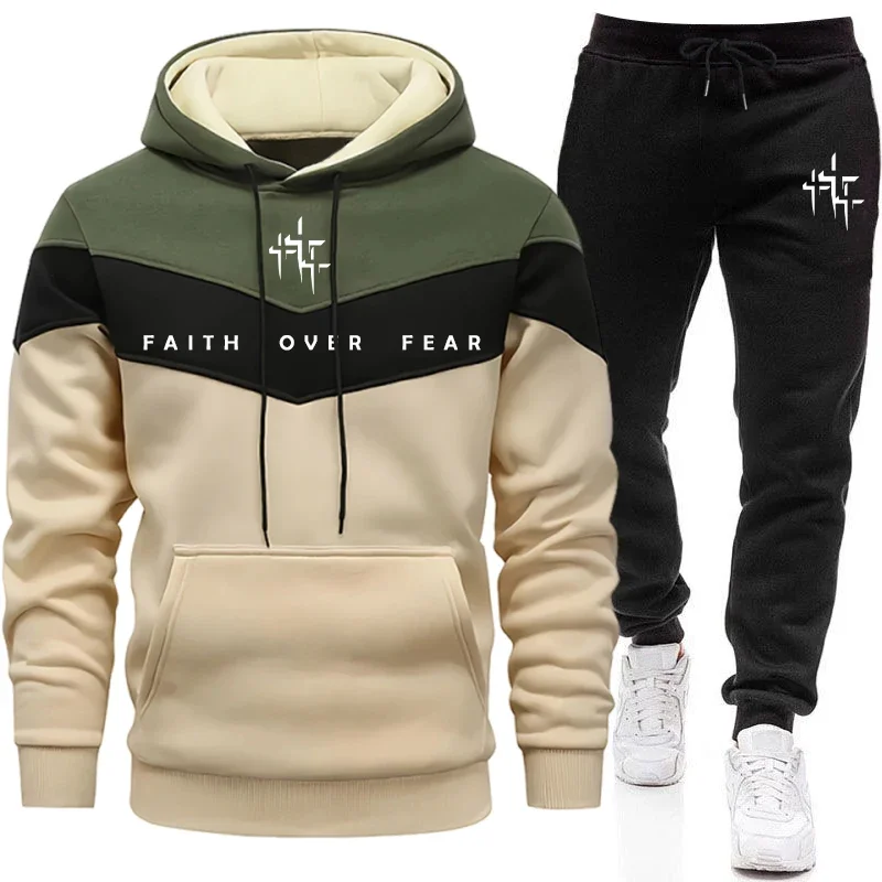 Winter Clothing Men - Faith Over Fear trainingspak voor heren,