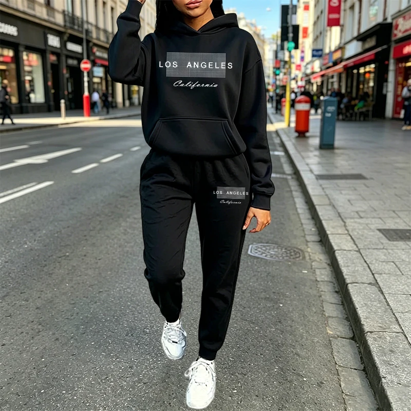 Winter Clothing Outfits - Herfst Winter Dames 2-delige pakken Print