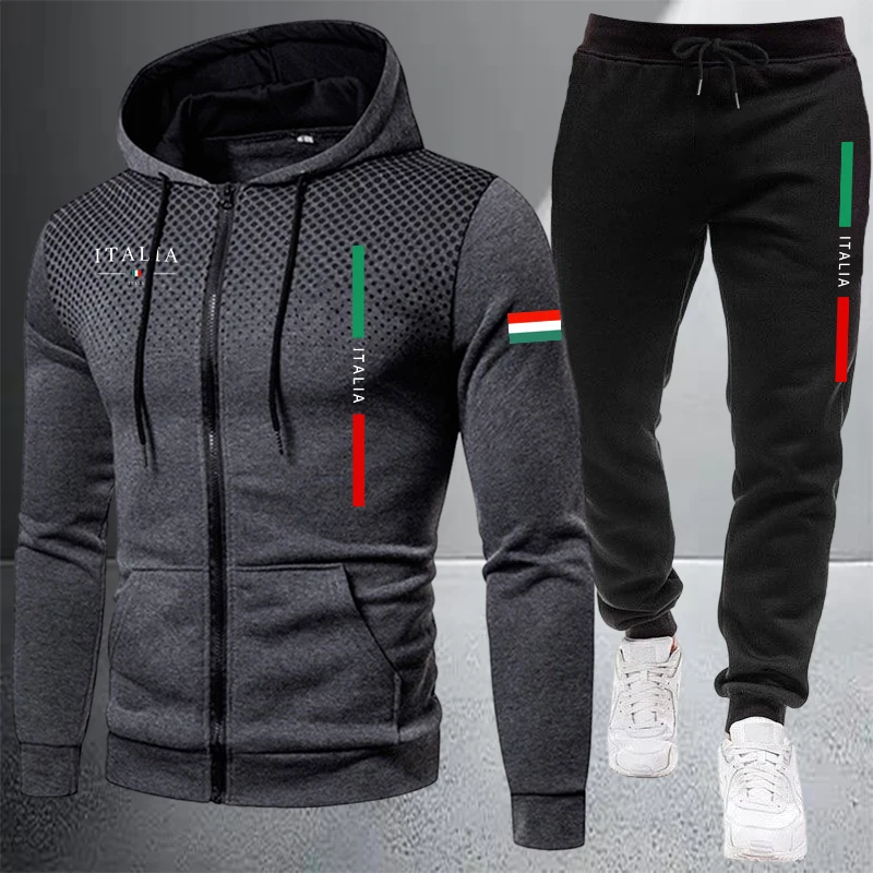 Winter Clothing Essentials - Heren trainingspak Casual sweatshirt met rits