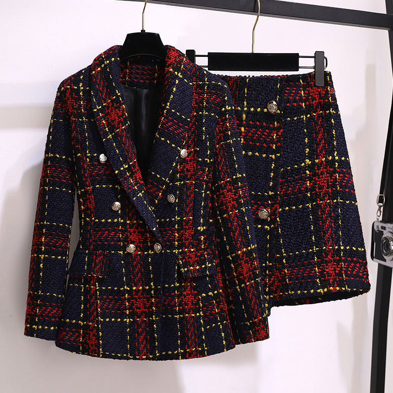 Winter Clothing Outfits - Vrouwen Winter Vintage Tweed Koreaanse Pak
