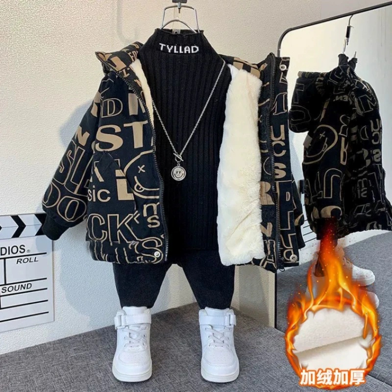 Winter Clothing Drawing For Kids - Jongensjas Jas Overjas Katoen 2026 Casual