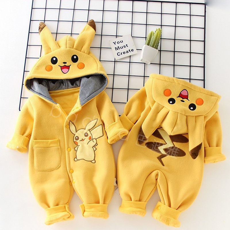 Winter Clothing Clearance - Cartoon Pocket Monsters Baby Pyjama Pasgeboren