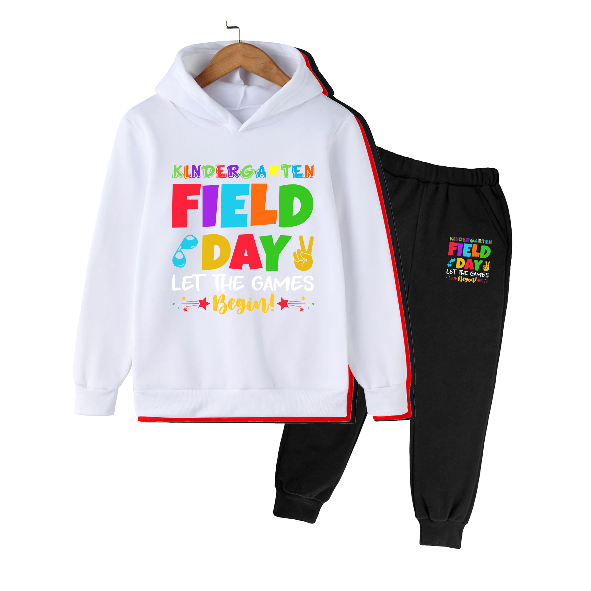 Winter Clothing Kindergarten - Kleuterschool Velddag Print Hoodie & Broek