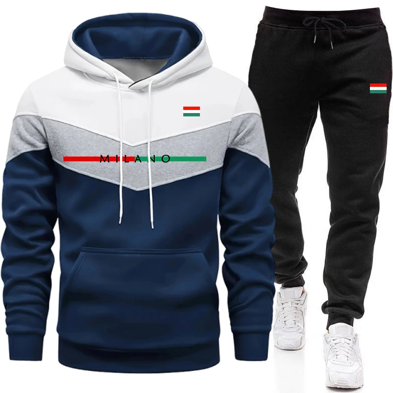 Winter Clothing Men - Kwaliteitsvolgans voor heren, casual driekleurig gespliced