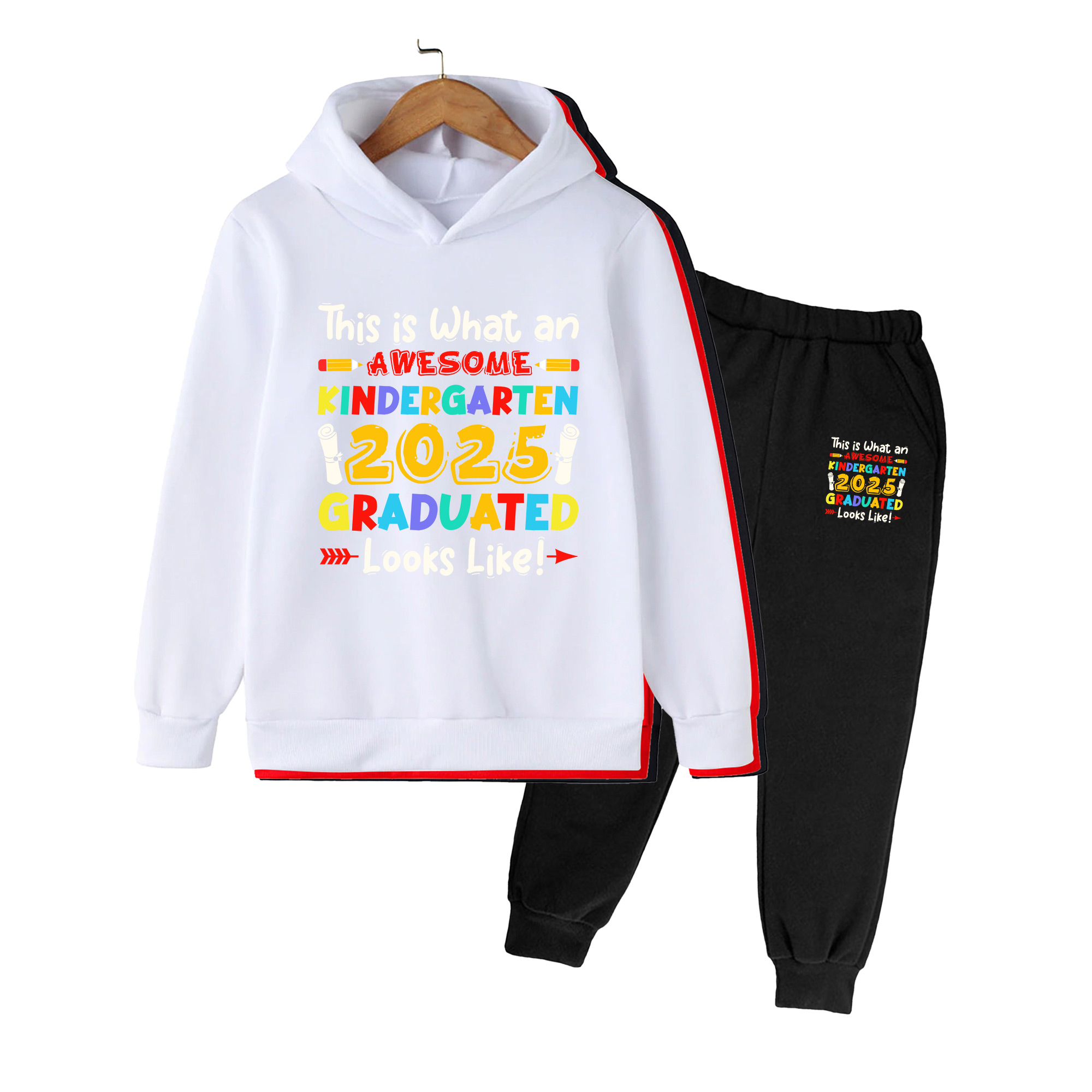 Kinderhoodie & Broek Set, Kleu - Winter Clothing Kindergarten recensie en prijs
