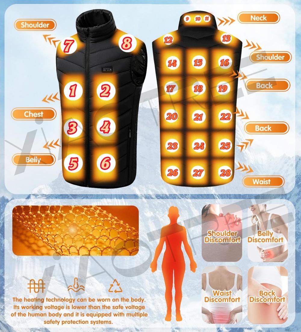 28/9 gebieden verwarmd vest he - Winter Clothing Clearance recensie en prijs