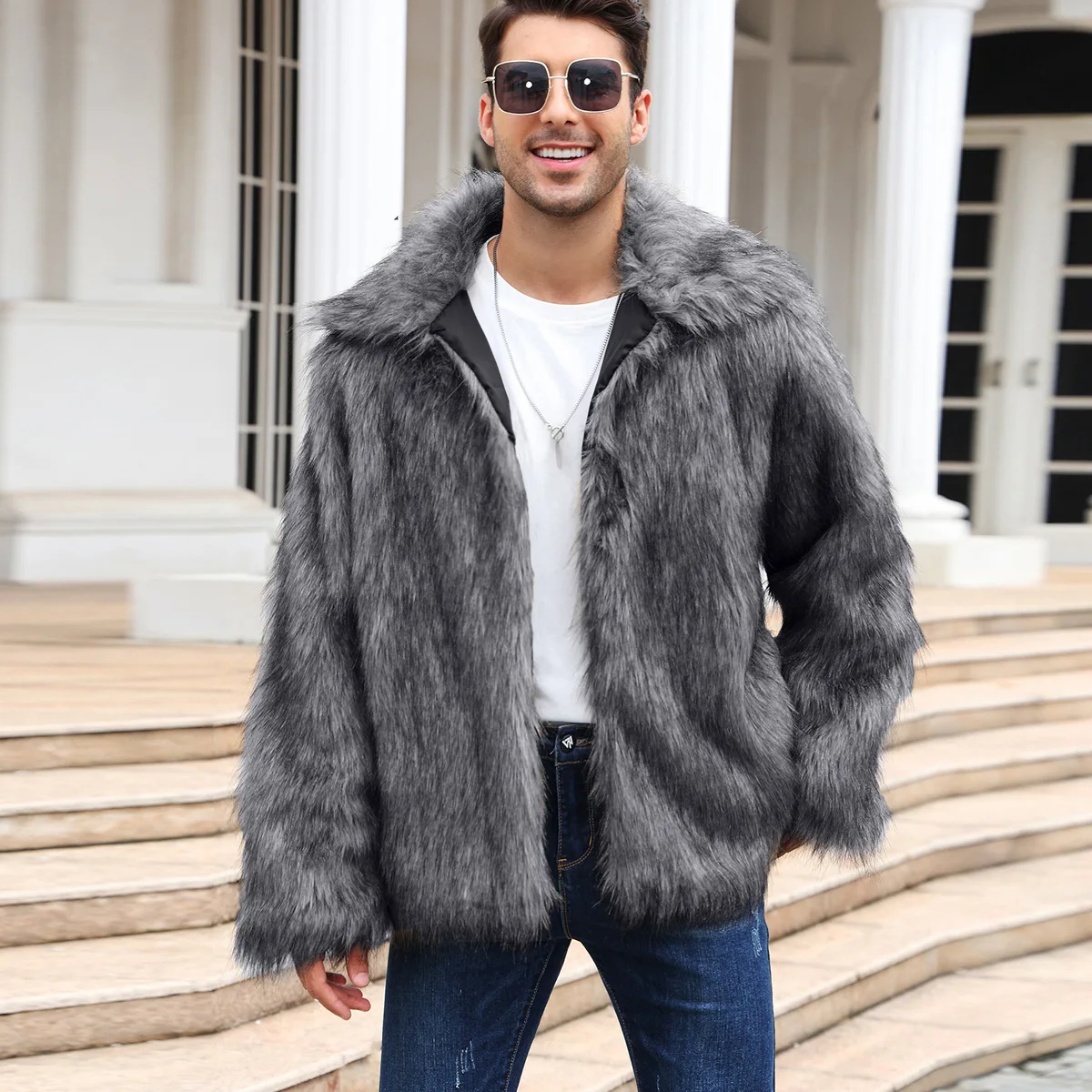 Mannen Faux Vossenbont Jas Jas - Winter Clothing Clearance recensie en prijs