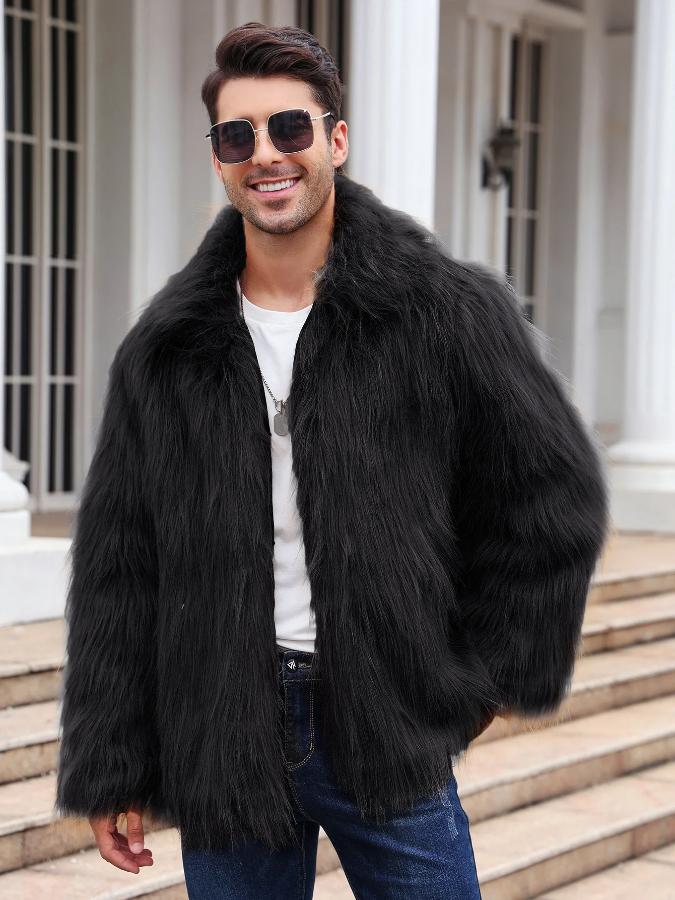 Mannen Faux Vossenbont Jas Jas - Winter Clothing Clearance recensie en prijs