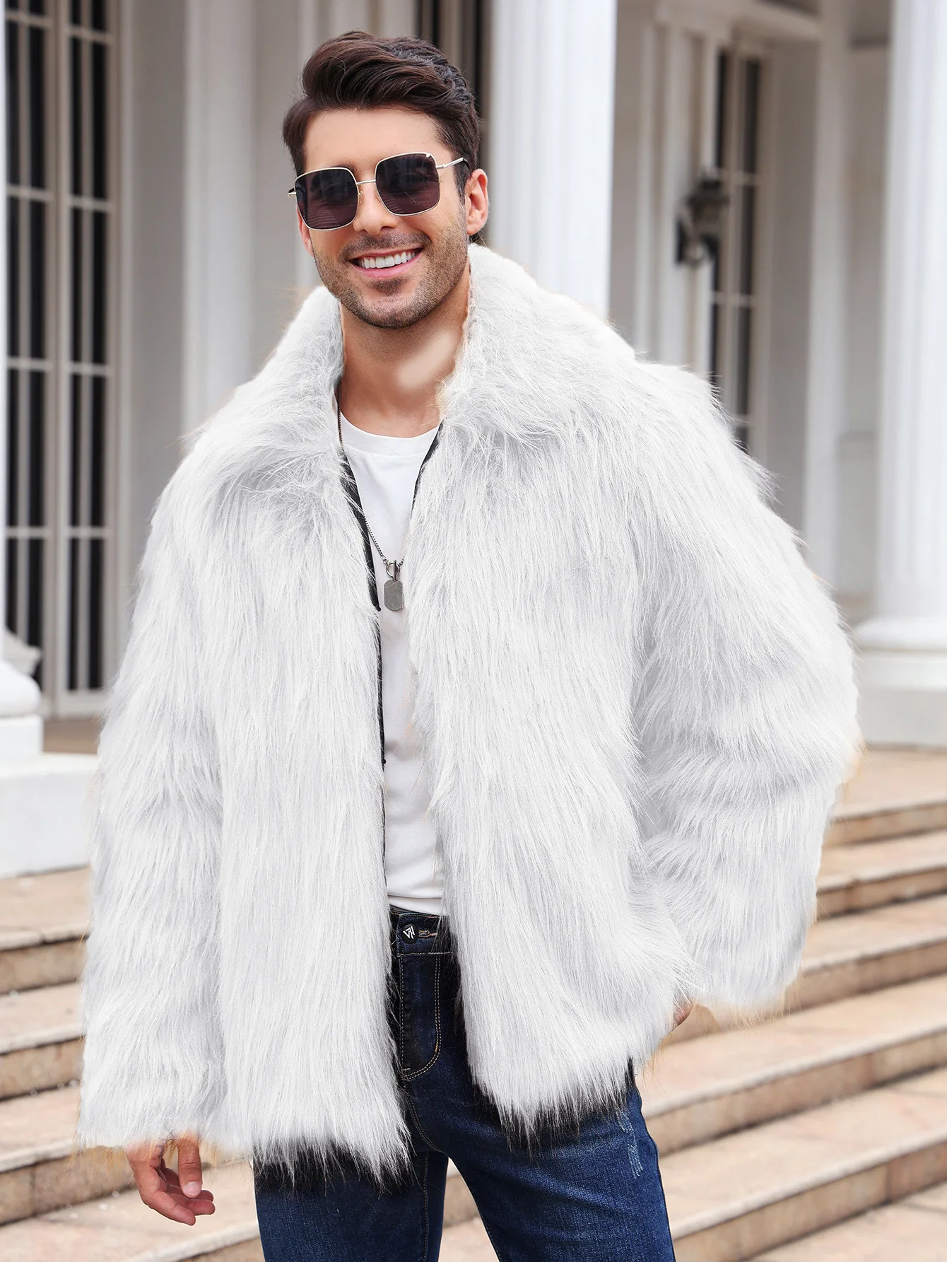 Mannen Faux Vossenbont Jas Jas - Winter Clothing Clearance recensie en prijs