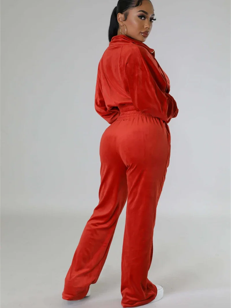 Mode Velvet 2-delige Sets Dame - Winter Clothing Outfits recensie en prijs
