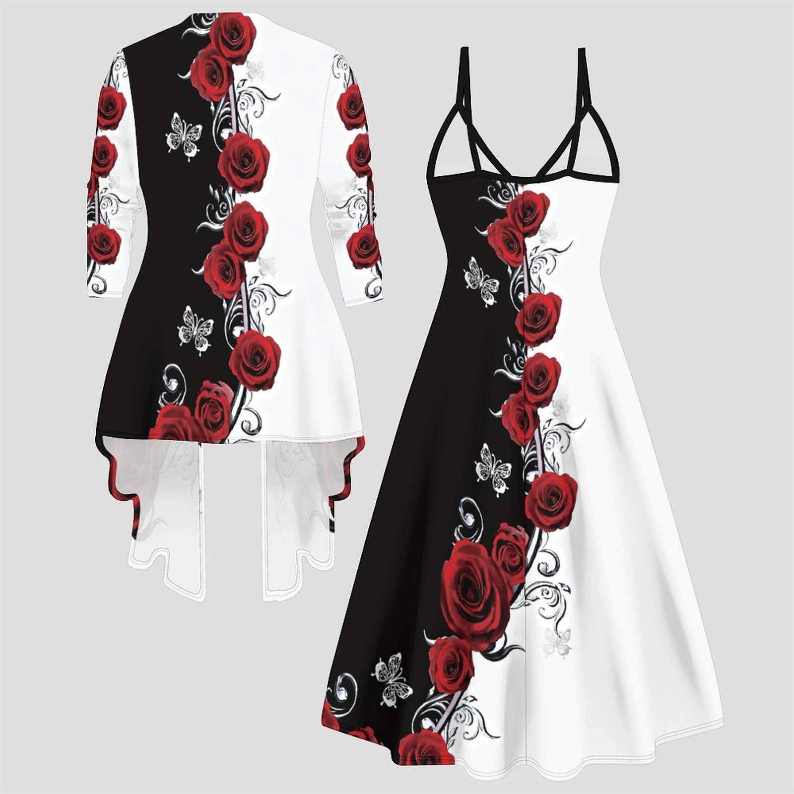 Tweedelig damespak met midi-ju - Winter Clothing For Sale recensie en prijs